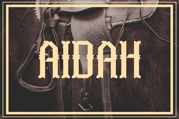 Aidah: A Bold Slab Serif Font