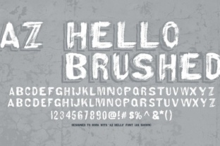 AZ Hello Brushed: A Font with Character