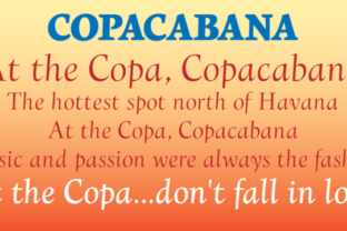 Copacabana Family Font