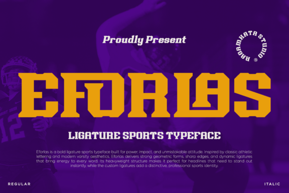 Eforlas: A Bold Serif Font for Web Design