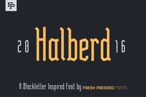 Halberd Font: Elegant Blackletter for Crafts