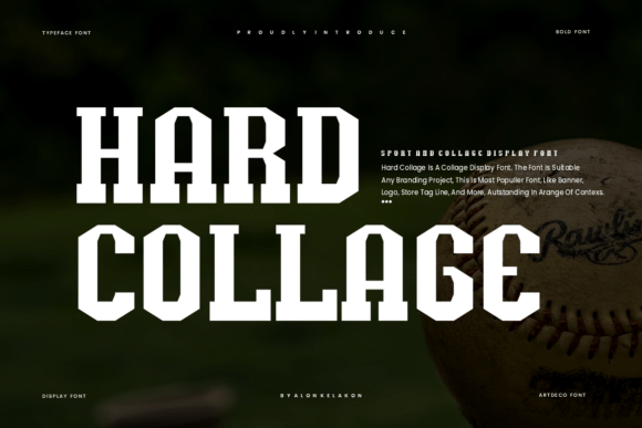 Hard Collage: A Bold Serif for Real Projects