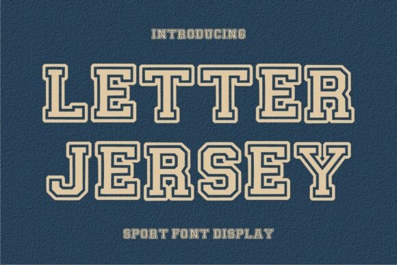 Letter Jersey Font for Bold Editorial Design