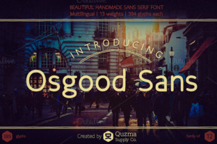 Osgood Sans: A Beautiful Serif Font