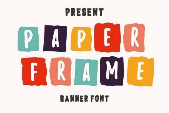 Paper Frame Font for Bold Campaigns