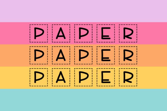 Papersnip Stacked: A Playful Typeface for Creative Projects
