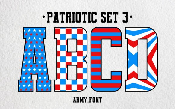 Patriotic Set 3 Font for Creative Projects