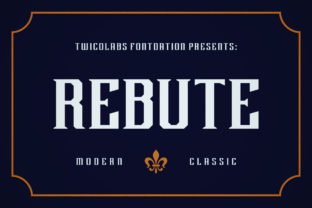 Rebute: A Bold Serif Typeface for Editorial Design