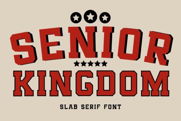 Senior Kingdom Font for Editorial Design