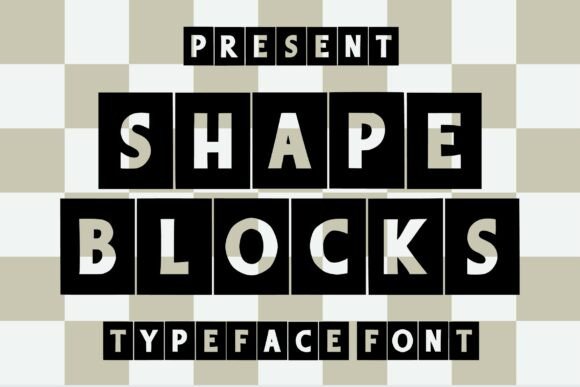 Shape Blocks Font for Web Design