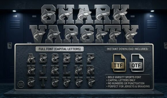 Shark Varsity: A Fierce Display Font