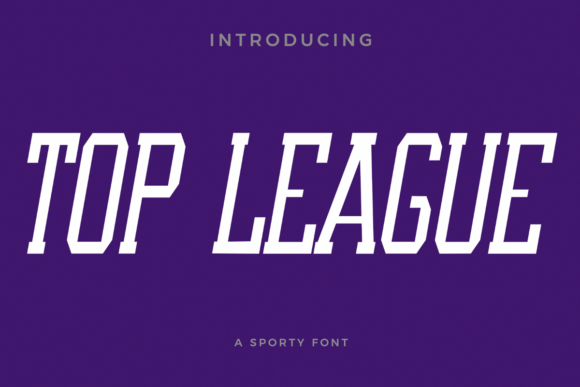 Top League Font for Dynamic Design